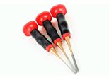 Rennsteig Set Di Punzoni Per Spine 3 Pezzi Con Protezione Per La Mano 2-4 Mm Scalpello Punzone Centrale Driver