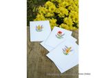 Set Di Biglietti D'auguri Vervaco "Fiori E Lavanda"" Set Di 3, Motivo Di Conteggio"