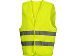 Nitras Gilet Ad Alta Visibilità Giallo Neon Taglia 4XL Gilet Ad Alta Visibilità Auto Autocarro Incidente Gilet