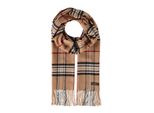 Fraas Sciarpa Cashmink® Scarf With Fraas Plaid Camel Marrone Multicolore
