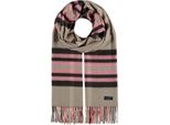 Fraas Sciarpa Cashmink® Scarf With Fraas Plaid Light Camel Beige Multicolore