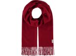 Fraas Sciarpa Pure Cashmere Scarf With Fringes Red Rosso