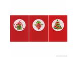 Vervaco Set Di Biglietti D'auguri A Punto Croce "Christmas Set Of 3"", Schema Di Conteggio"