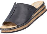 Rieker Donna Muli Zoccoli Con Zeppa 629M9-00, Dimensione:37 Eu, Colore:Nero