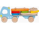 Goki Camion Con Carico Impilato Autocarro Giocattolo In Legno Da 2 Anni