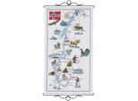 Set Punto Croce Permin "Mappa Norvegia"", Schema Per Il Conteggio, 32X57Cm, 90-1540"