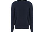 Ecologie EA062 | Maglione Taroko Rain Da Uomo, Polsini E Scollo A Coste - Colore: Navy - Taglia: S