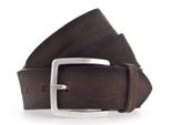 Mustang Pelle Cintura 40Mm Leather Belt W115 Dark Brown Marrone