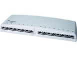 TelegÄRtner Mini Distributore TH35/AP, Bianco Alpino, MPD16-HS K Cat.6A (Stampato A Fondo Secondo Iso/Iec)