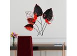Wallity, Feuille 1, Decorazione Da Parete, Multicolore, Metallo, 73 X 76 X 4 Cm