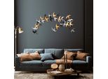 Wallity, Kirlangiç, Decorazione Da Parete, Multicolore, Metallo, 137 X 62 Cm