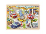 Goki Puzzle In Legno Stazione Di Servizio 96 Pezzi