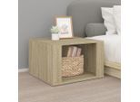 Maison Exclusive - Comodino In Rovere Sonoma 57X55X36 Cm Materiale Ligneo