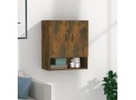 The Living Store Armadio A Muro Rovere Fumé 60X31X70 Cm Materiale Legno