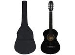 The Living Store Set Di 8 Pezzi Di Chitarra Classica Per Principianti Nero 1/2 34""