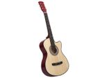 The Living Store Chitarra Western Cutaway A 6 Corde 38" In Legno Di Tiglio"