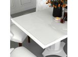 The Living Store Pellicola Trasparente Per Tavolo 100X60 Cm 2 Mm Pvc
