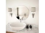 The Living Store Specchio Da Parete 50 Cm Rotondo In Vetro