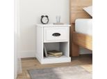 The Living Store Comodini 2 Pz. Bianco 39X39X47,5 Cm Materiale A Base Di Legno