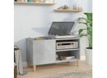 The Living Store Armadio A Pannelli Grigio Cemento 84,5X38X48 Cm Materiale A Base Di Legno
