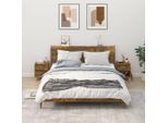 The Living Store Comodini 2 Pz. Rovere Fumé 40X35X50 Cm