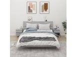 The Living Store Nachttische 2 Stk. Grau Sonoma 40X35X50 Cm