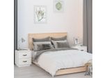 The Living Store Comodini 2 Pz. Bianco 40X34X45 Cm In Legno Di Pino Massiccio
