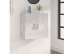 The Living Store Armadio A Muro Grigio Cemento 60X30X60 Cm Materiale Legno