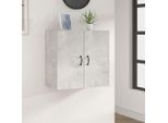 The Living Store Armadio A Muro Grigio Cemento 60X31X60 Cm Materiale Legno