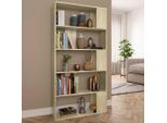 Vidaxl Libreria/Divisorio Sonoma Rovere 80X24X159 Cm Materiale A Base Di Legno - Libreria - Librerie - Libreria - Librerie