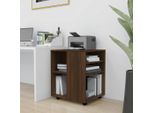 The Living Store Armadio Rotante Look Rovere Marrone 60X53X72 Cm Materiale Legno
