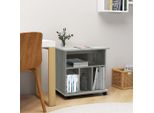 The Living Store Armadio A Rotelle Grigio Sonoma 60X45X60 Cm Materiale In Legno