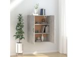 The Living Store Parete Attrezzata Grigio Cemento 69,5X34X90 Cm Materiale Legno