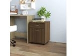 The Living Store Armadio Rotante In Rovere Marrone 45X38X54 Cm Materiale In Legno