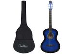The Living Store Set Di 12 Pezzi Di Chitarra Classica Per Principianti Blu 4/4 39""