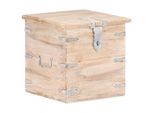 The Living Store Truhe 40X40X40 Cm Akazie Massivholz