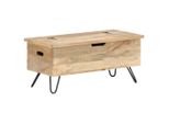 The Living Store Truhe 90X40X45 Cm Mango Massivholz