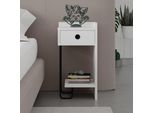 Skye Decor, Sirius Right - Bianco, Comodini E Mobiletti, Bianco, 32 X 61 X 30 Cm
