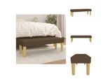 Vidaxl Panca Marrone Scuro 100X30X30 Cm In Tessuto - Panche