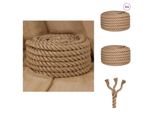 Vidaxl Corda Di Iuta Da 5 M Di Lunghezza E 60 Mm Di Spessore - Corde