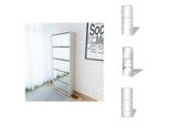 Vidaxl Scarpiera A 5 Scomparti Con Specchio Bianco 63×17×169,5 Cm - Scarpiere E Armadietti