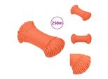 Vidaxl Corda Da Lavoro Arancione 6 Mm 250 M Polipropilene - Corde