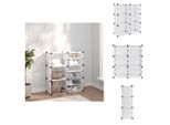 Vidaxl Portascarpe Trasparente 84X31,5X93 Cm Pp - Portascarpe E Armadietti