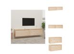 Vidaxl Armadi A Muro 2 Pezzi 80X30X35 Cm In Legno Di Pino Massiccio - Mensole A Muro