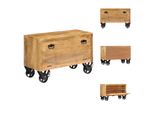 Vidaxl Scarpiera 86 X 35 X 55 Cm In Legno Massiccio Di Mango - Scarpiere E Armadietti