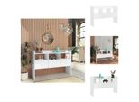 Vidaxl Credenza Bianca Lucida 105X30X70 Cm Materiale Legno - Credenze