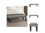 Vidaxl Panca Grigio Chiaro 100X30X30 Cm In Velluto - Panche