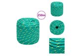 Vidaxl Corda Per Barca Verde 16 Mm 250 M In Polipropilene - Corde