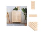 Vidaxl Ante Dell'armadio A Doghe 2 Pezzi 99,3X39,4 Cm In Legno Massiccio - Ante Dell'armadio