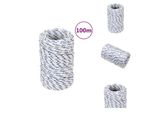 Vidaxl Corda Da Barca Bianca 2 Mm 100 M In Polipropilene - Corde